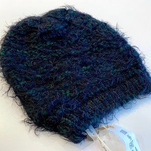 Empathie Knit Hat Dark Green Black Blue Made in Italy